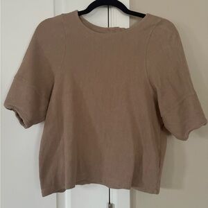 Madewell Tan Short Sleeve Top